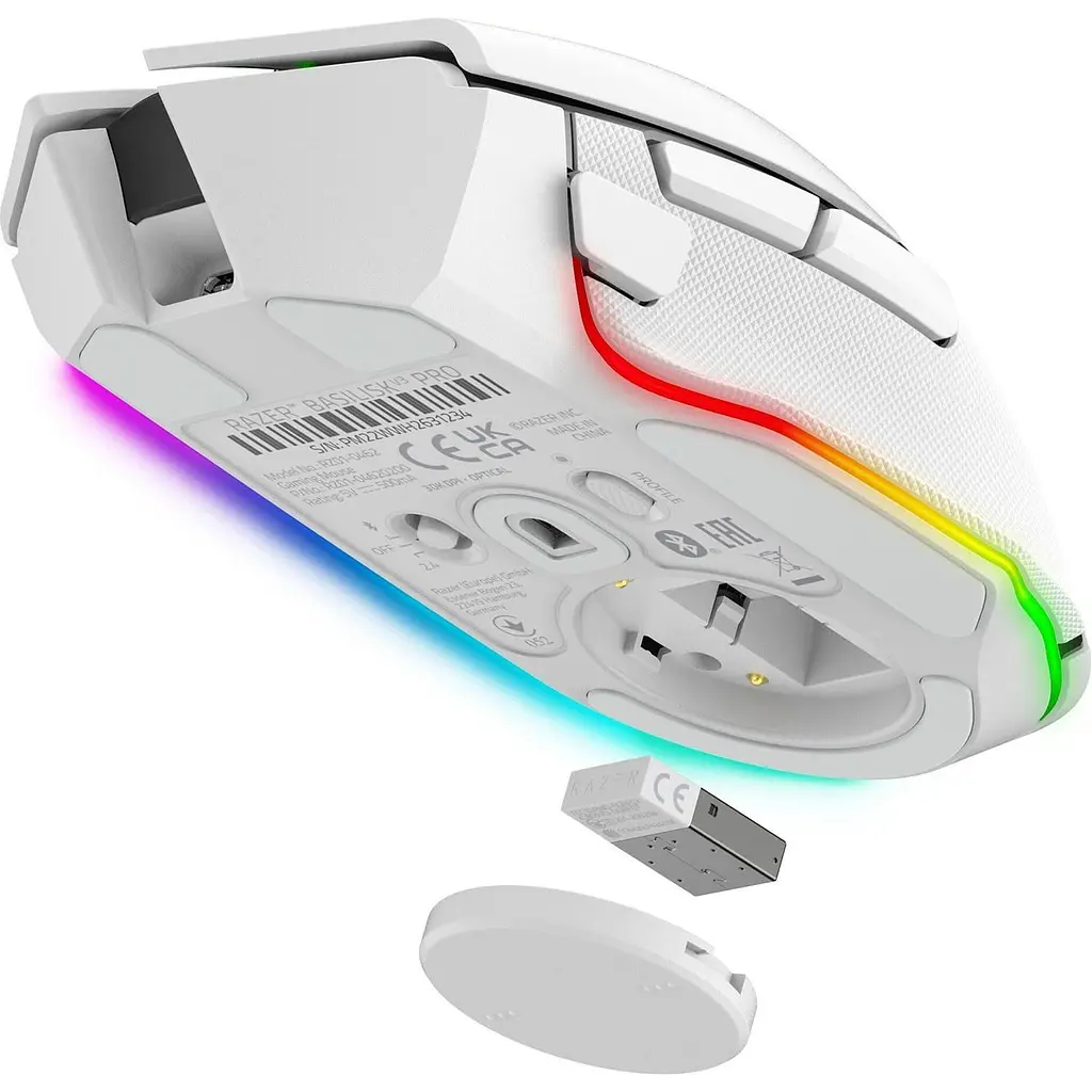 Бездротова миша Razer Basilisk V3 Pro Wireless White (RZ01-04620200-R3G1) - фото 2