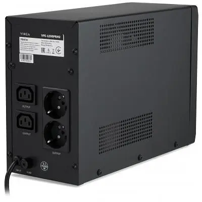 Пристрій безперебійного живлення Vinga LED 1200VA ( (VPE-1200PRM2) ) (VPE-1200PRM2) - фото 4