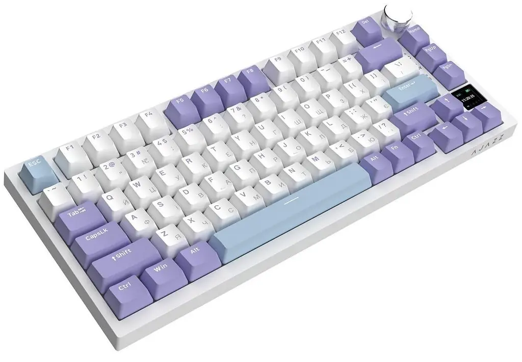 Клавіатура Ajazz AK820 PRO 75% Exploded Flying Fish Switch White RGB (AK820PRO-FF-PWB) - фото 4