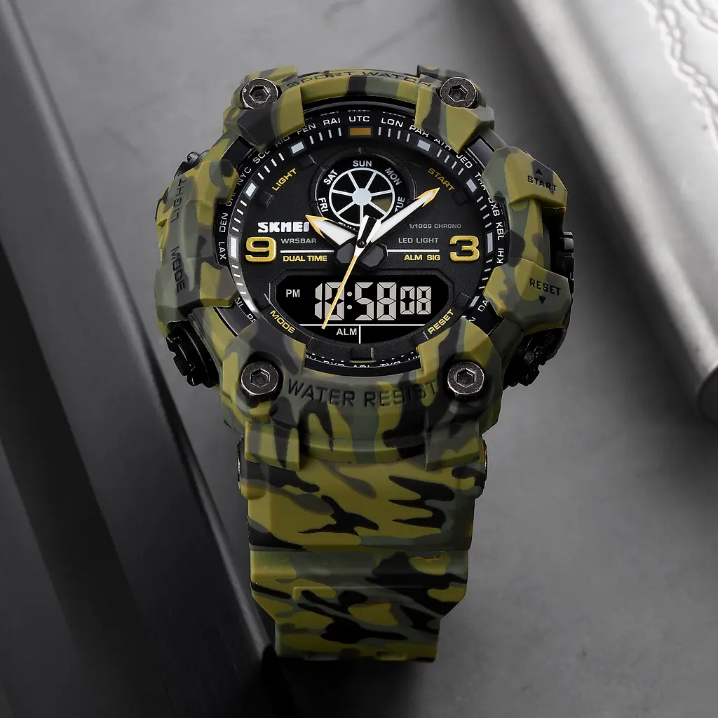 Чоловічий наручний годинник 1818 Military. Skmei acs0030566 - фото 4