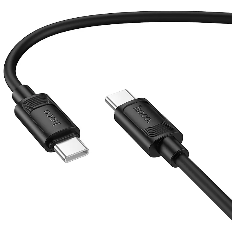 Дата кабель Hoco X122 Benefit Type-C to Type-C 60W 1 м Black - фото 2