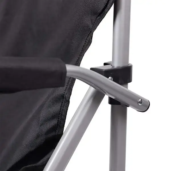 Крісло туристичне Lugi розкладне з підлокітниками чорне SJ-0054B - фото 8