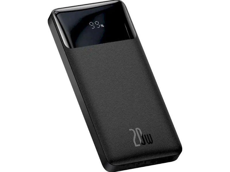 Зовнішній акумулятор (Power Bank) BASEUS Bipow Digital Display 10000mAh 20W Black (PPDML-L01)