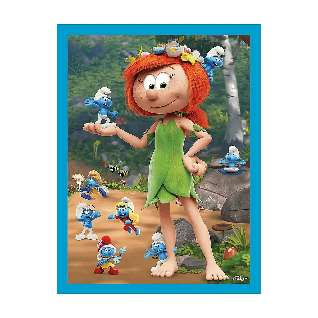 Пазл Trefl The Smurfs Смурфикам весело 2 in 1+memos (5900511936568) - фото 3