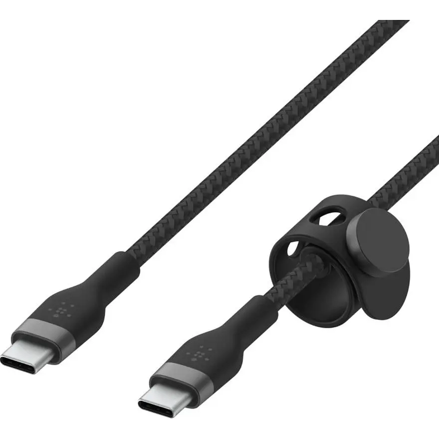 Кабель Belkin Boost Up Charge Pro Flex USB-C to USB-C 1m Black (CAB011BT1MBK) [158884] - фото 2