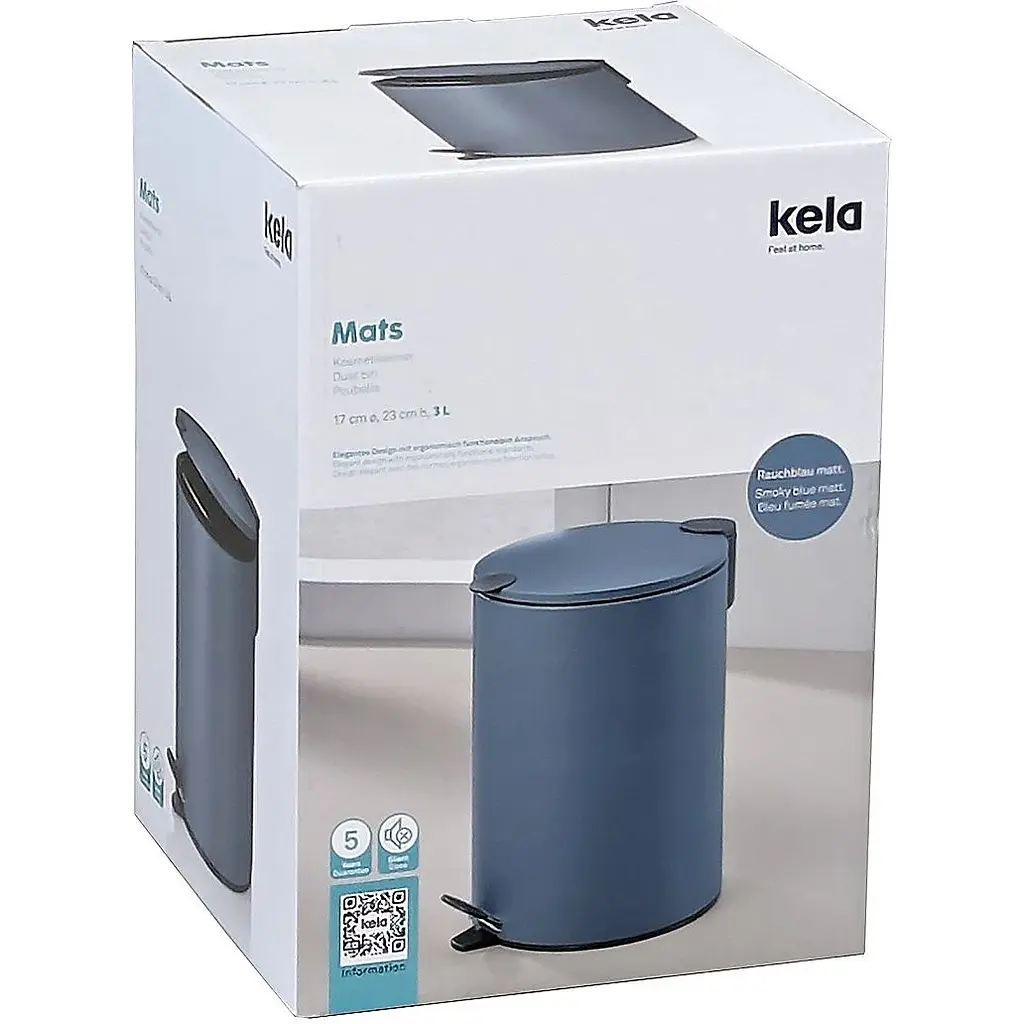 Відро для сміття  Kela Mats димчасто-блакитне 3 л (23609) - фото 9