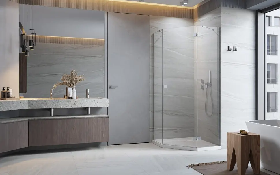 Душові двері Radaway Essenza New PTJ 90x200 скло прозоре ліве (1385010-01-01L) - фото 2