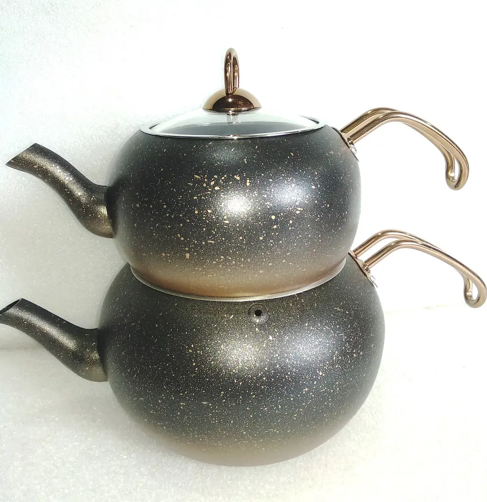Двоярусний чайник O. M. S. Collection 8210-L Bronze (1,6/3 л)
