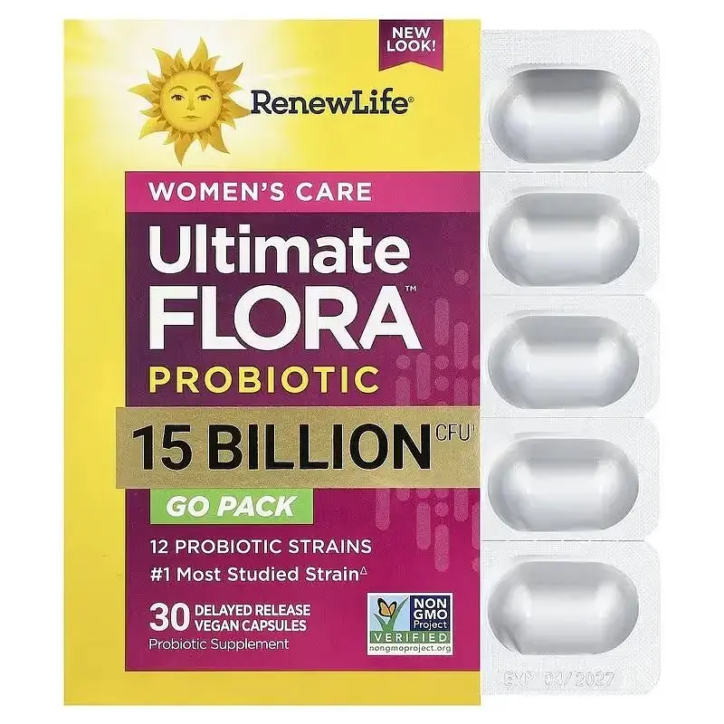 Пробіотики для жіночого здоров'я Renew Life Women's Care Ultimate Flora Probiotic 30 веганських капсул