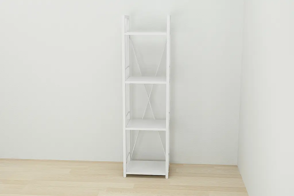 Этажерка 4/34 Ferrum-decor Серии Коннект 120x34x28 белый ДСП Белый 16мм (FRD-104277) - фото 5