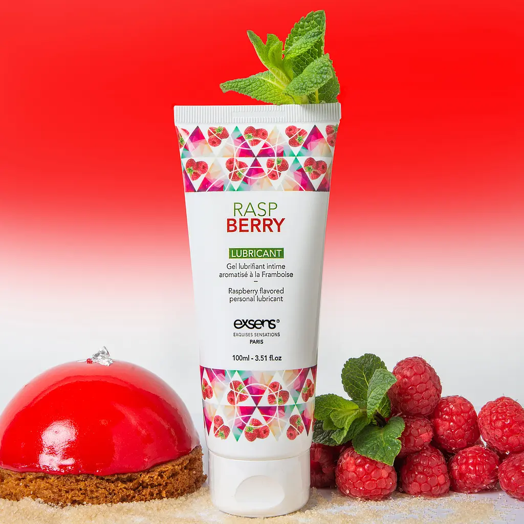 Їстівний лубрикант на водній основі Exsens Lubricant Raspberry 100 ml - фото 3