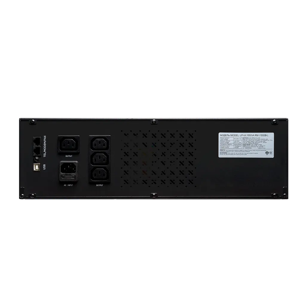 Джерело безперебійного живлення (ДБЖ) LP-UL1550VA RM (rack mounts) (with battery) - фото 3