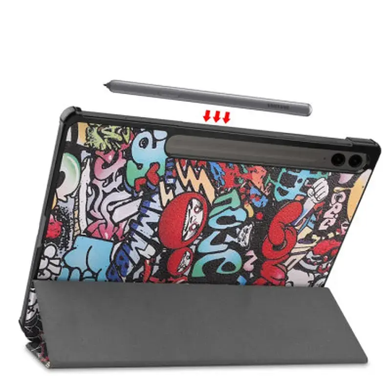 Чохол до планшета BeCover Smart Case Samsung Tab S9 Plus (SM-X810/SM-X816)/S9 FE Plus (SM-X610/SM-X616) 12.4" Graffiti (710377) - фото 5