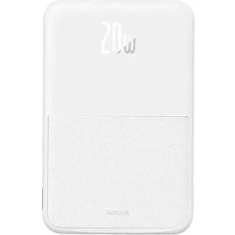 Портативна батарея Baseus MagPro Magnetic Bracket Wireless Fast-Charging 5000 mAh 20W P10064101223-00 White - фото 3
