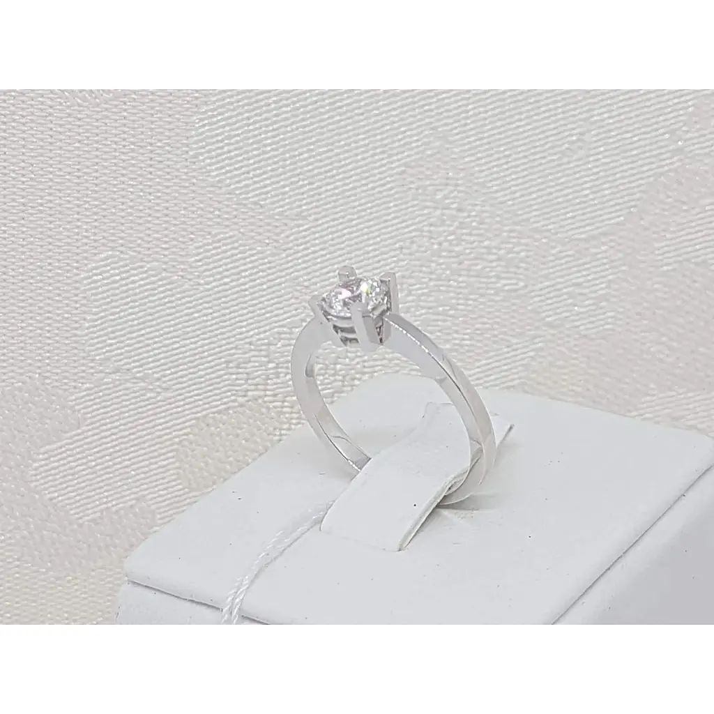 Золоте кільце Столична Ювелірна Фабрика з фіанітом. 140649Б 16,5 - фото 2