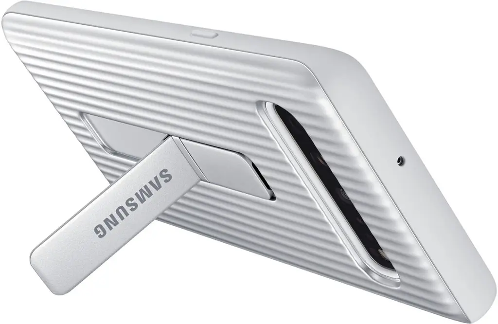 Чохол протиударний оригінальний Protective Rugged Standing Cover EF-RG977 Samsung Galaxy S10 5G (6.7") Silver - фото 4