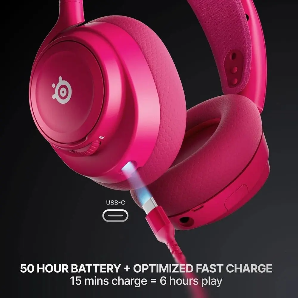 Ігрова гарнітура SteelSeries Arctis Nova 7X Gen 2 Wireless Magenta PC/PS/SW/MAC/MOB (61760) - фото 2