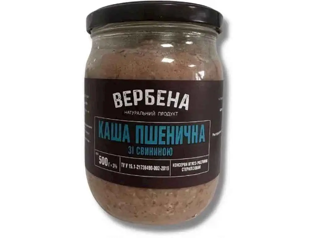 Каша пшенична ВЕРБЕНА 500г скляна банка