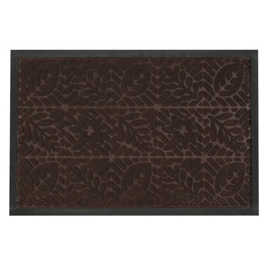 Килимок придверний Eco Fabric Листя з кромкою коричневий 40 х 60 см (4060-108) - фото 3