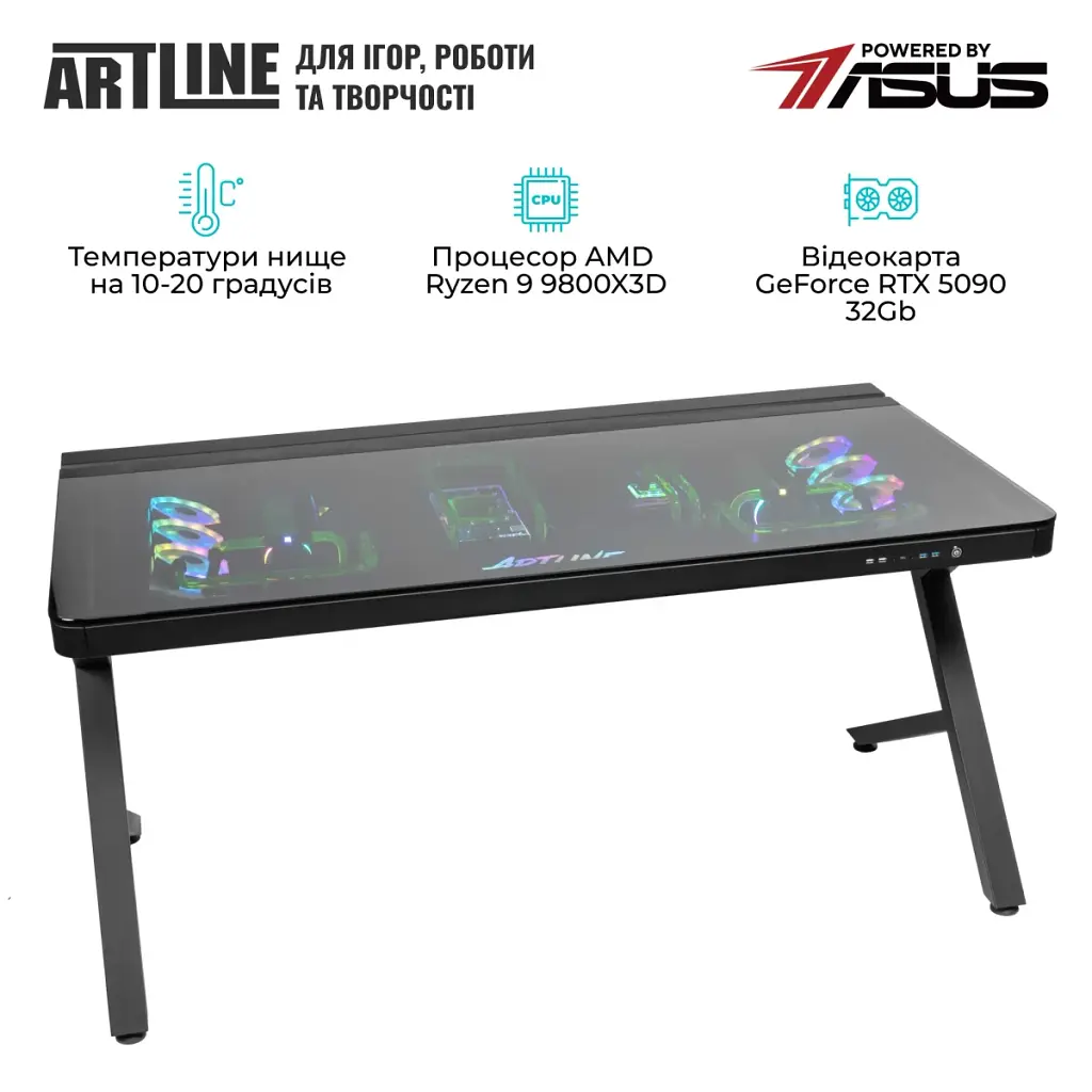 Комп'ютер в столі Artline Overlord DESKPro Windows 11 Pro (DESKProv09Win) - фото 7