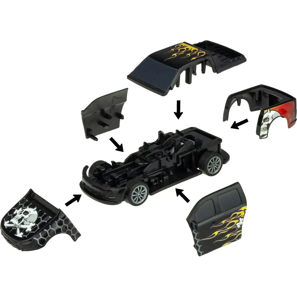 Інерційна машинка Crash'ems Крашмобіль 2 в 1 Jolly Roger (1300) - фото 2
