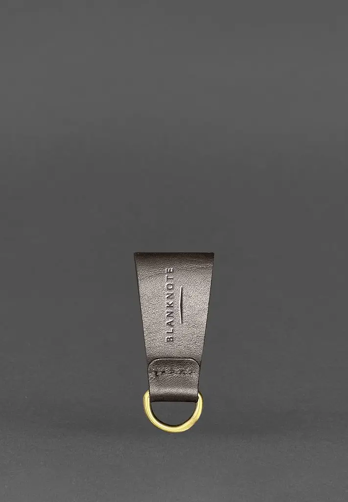 Шкіряний тренчик на пояс з тризубом - фото 3