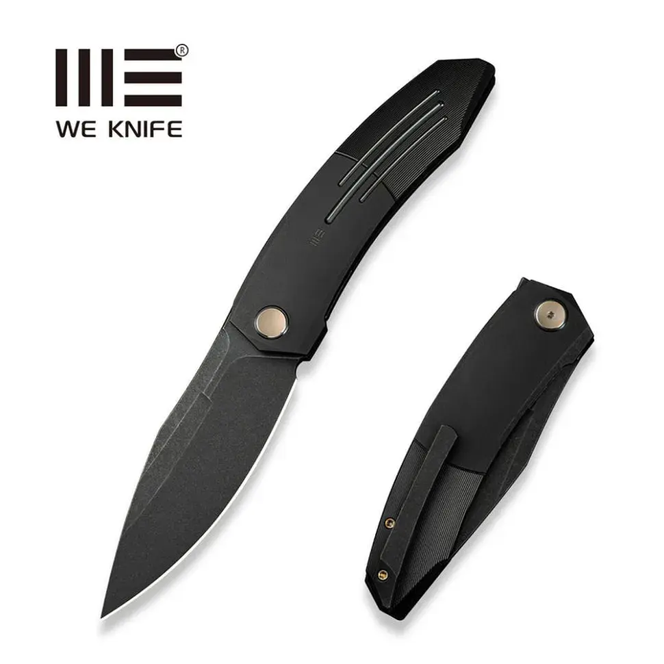 Ніж Weknife Sine Wave, Black Titanium, Darkwash (WE23069B-1) - фото 10