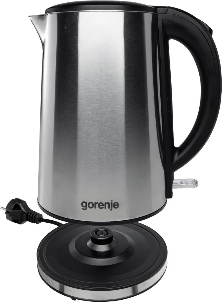 Gorenje Електрочайник, 1,5л, підвійні стінки, Strix контроль, нерж. - фото 2