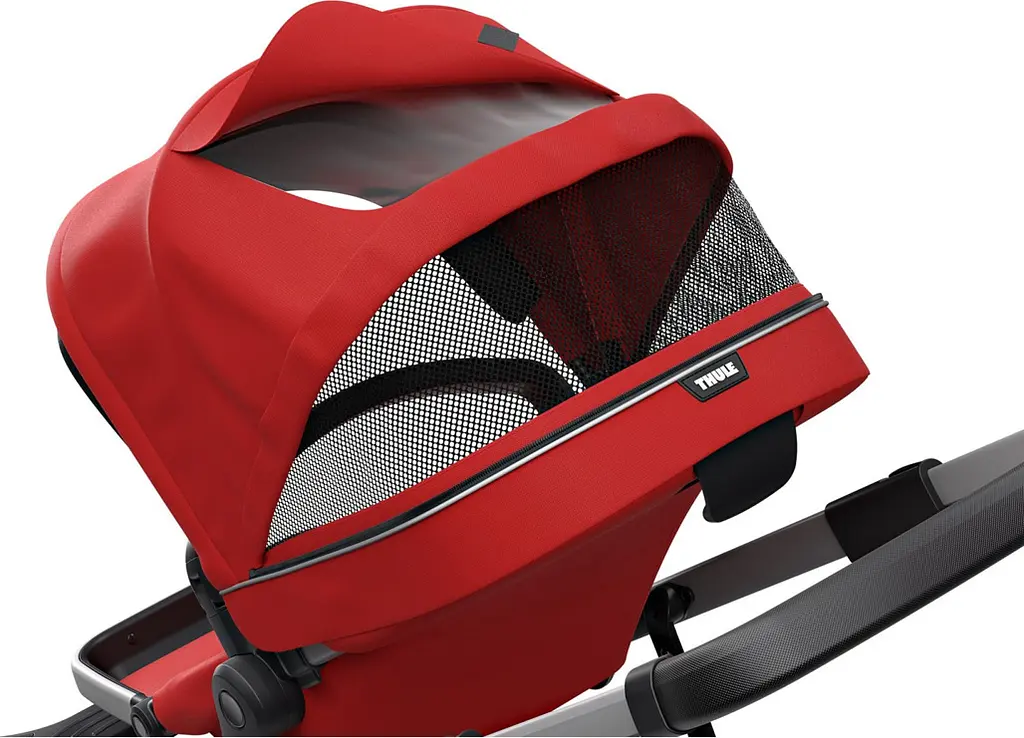Детская коляска Thule Sleek Aluminum/Energy Red [11000004] [107623] - фото 5