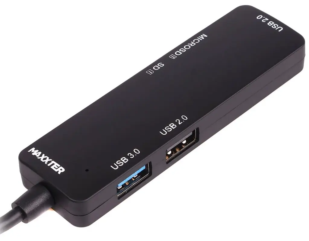USB-Хаб Maxxter USB 3.0 Type-C HU3C-3PTF-01 (HU3C-3PTF-01) - фото 2
