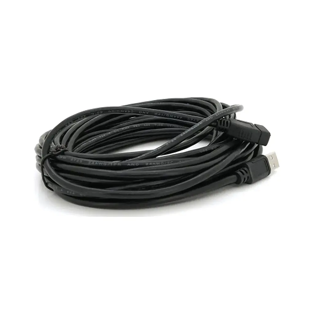 Дата кабель USB 2.0 AM/AF 10.0m ferrite black Voltronic (YT-AM/AF-10BL) - фото 2