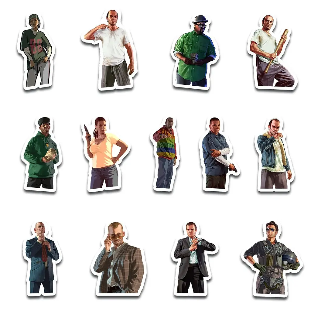 Стикерпак GeekLand GTA 45 штук (SP GTA 01) - фото 2