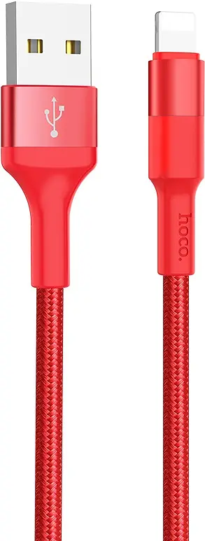 Кабель Hoco X26 Xpress Lightning 1m red - фото 4