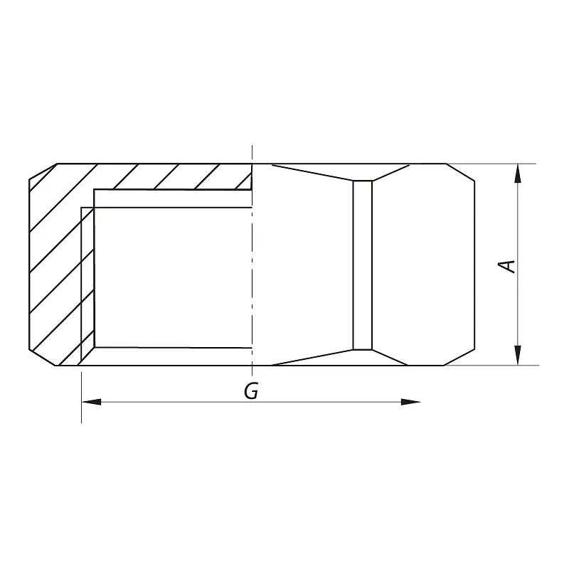 Різьбовий фітинг заглушка В Koer 1" Kf.P10F KR3096 - фото 2
