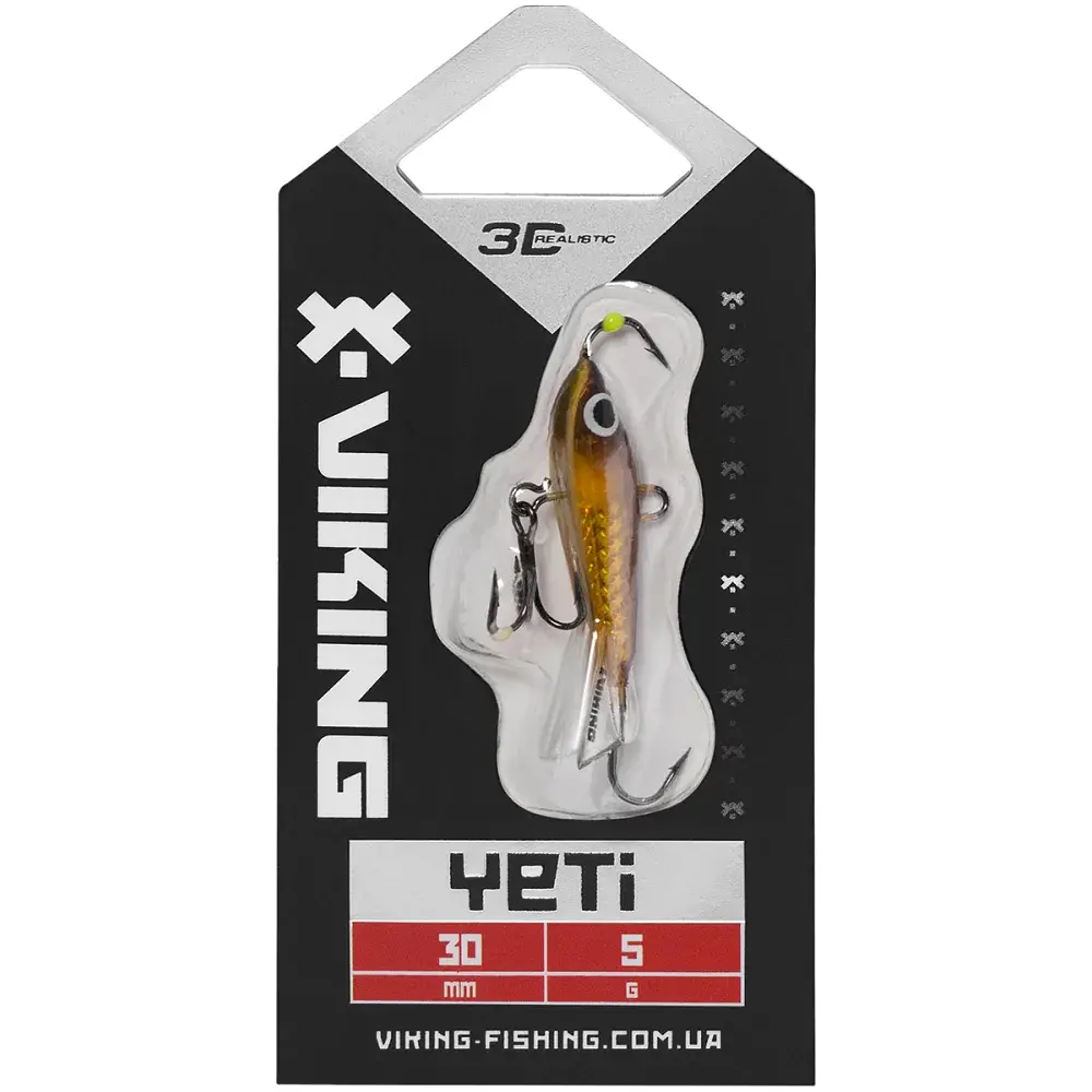 Балансир Viking Fishing Yeti Ice Jig 30mm 5.0g #25 Ayu - фото 2
