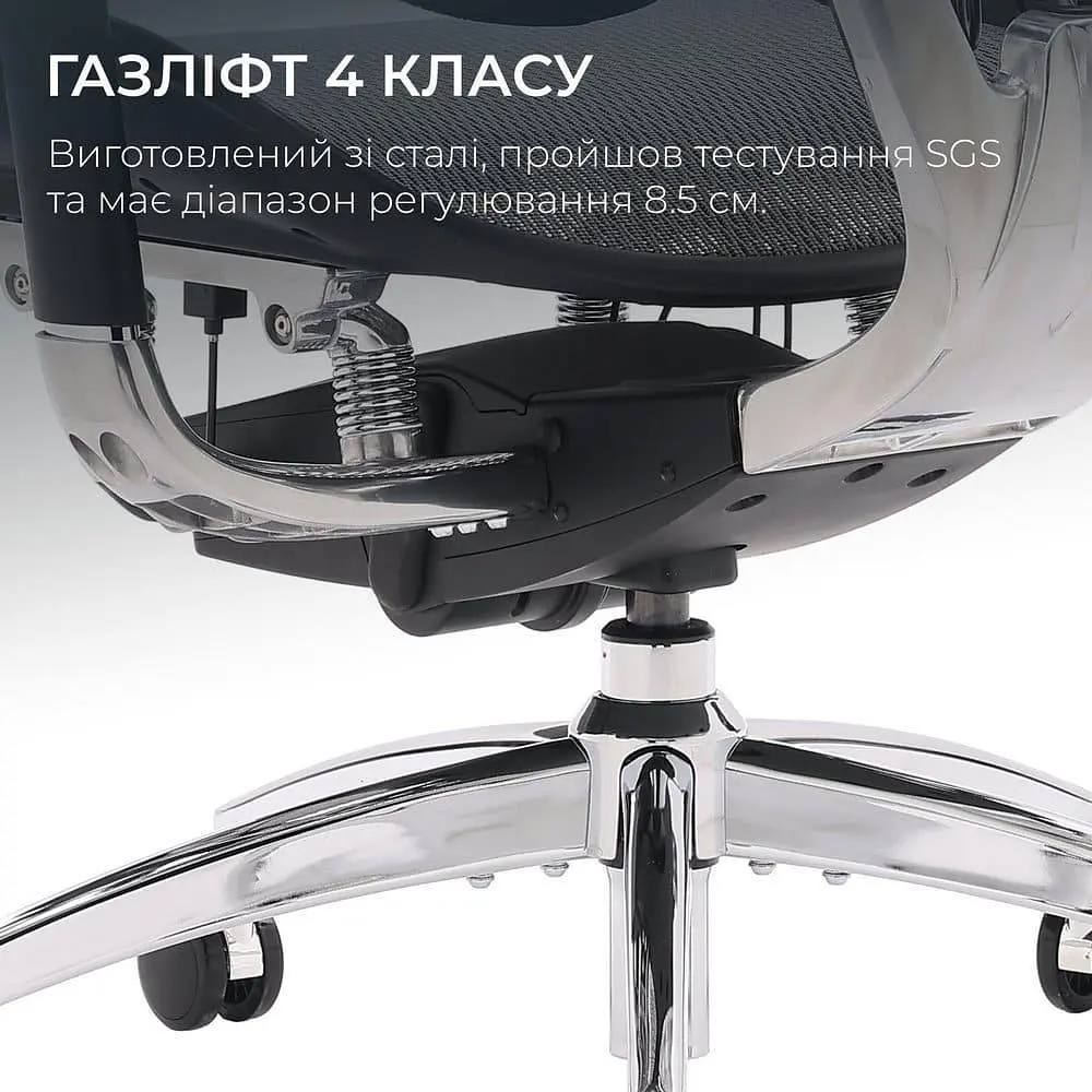 Ігрове крісло Sihoo DORO S300 Mesh Dark Grey (S300-M201) - фото 8