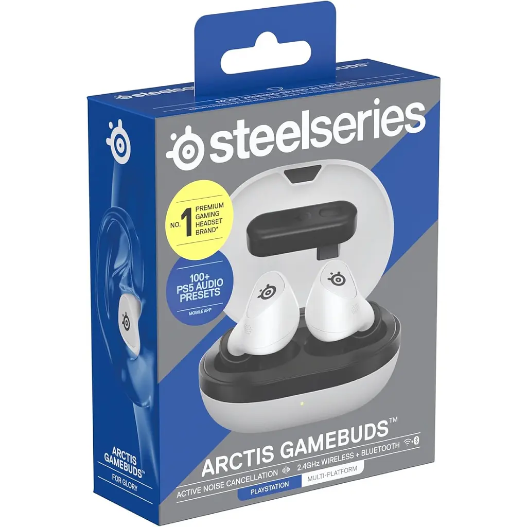 Мобільна ігрова гарнітура SteelSeries Arctis GameBuds TWS, Bluetooth, Білий - фото 6