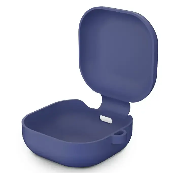 Чехол-накладка DK Silicone Candy Friendly карабин для Samsung Galaxy Buds FE (R400) (011386) (dark blue) - фото 3