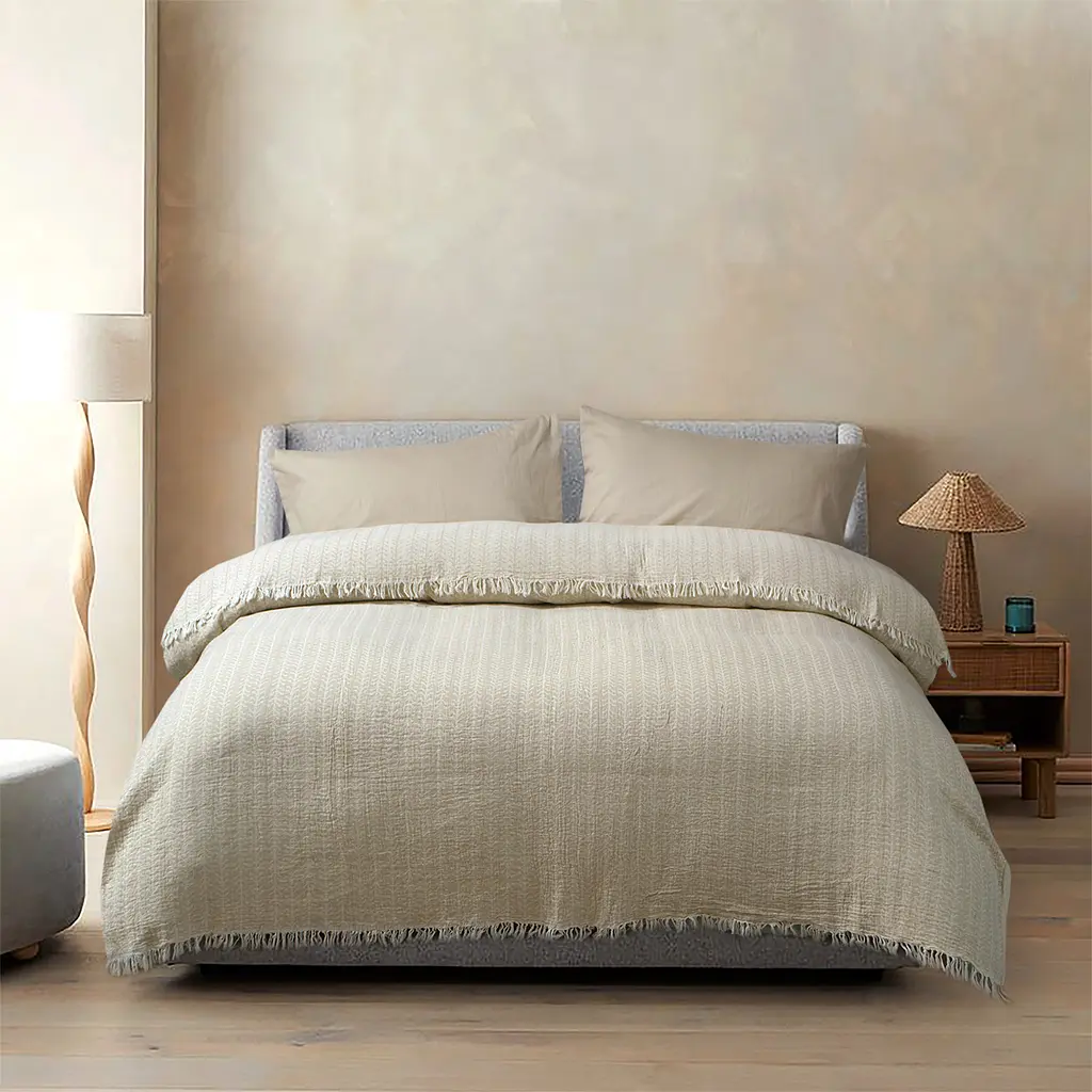 Покрывало Lotus Home - Tossa bej бежевый 190x225 - фото 2