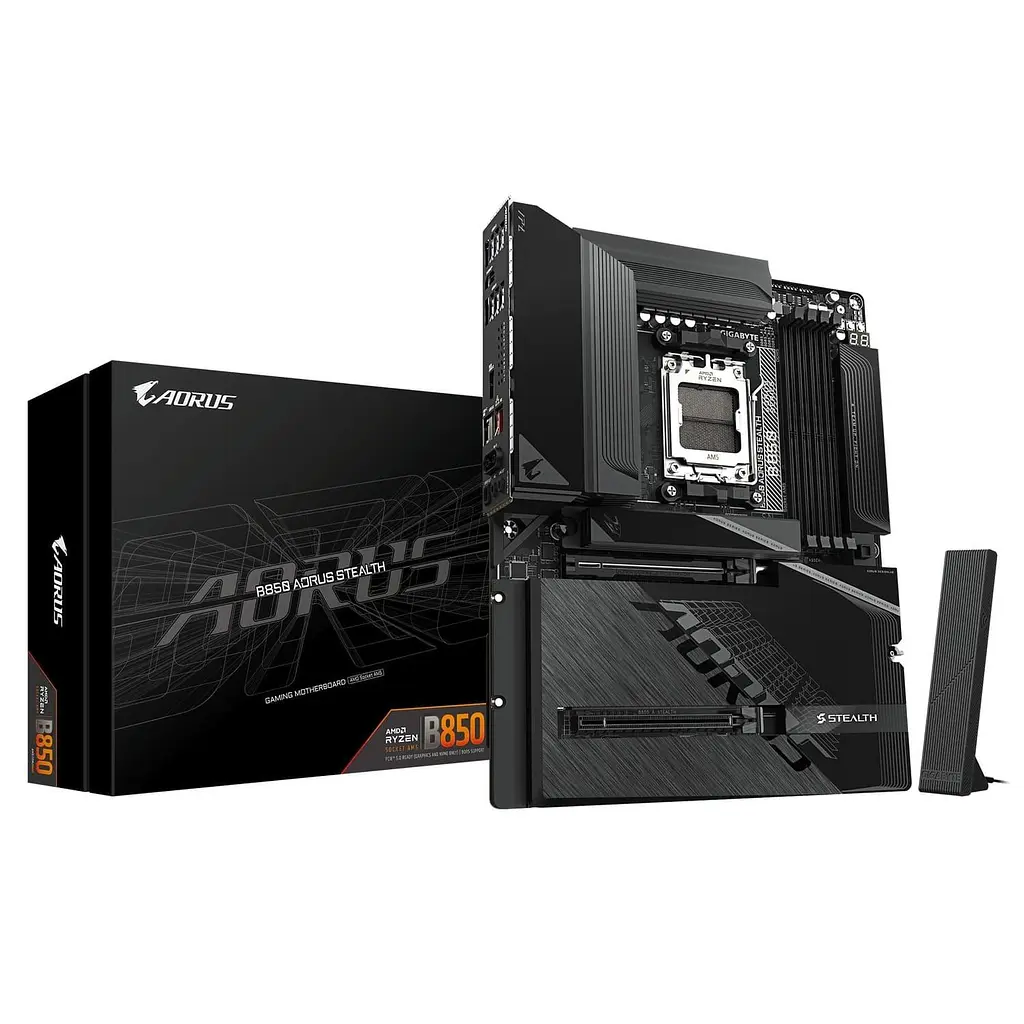 Материнська плата Gigabyte B850 AORUS STEALTH (B850 AORUS STEALTH) (Socket AM5, AMD B850, ATX) - фото 6