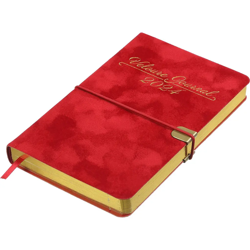 Ежедневник датированный Buromax Velour 2024 A6 красный (BM.2512-05) - фото 2
