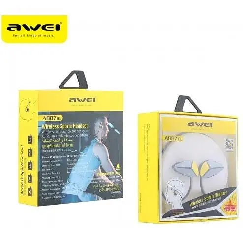 Гарнітура для спорту Awei A887BL Bluetooth із потиличною дужкою - фото 3