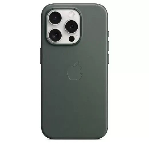 Чехол CasePro FineWoven Case with MagSafe Evergreen для iPhone 15 Pro Max - фото 4
