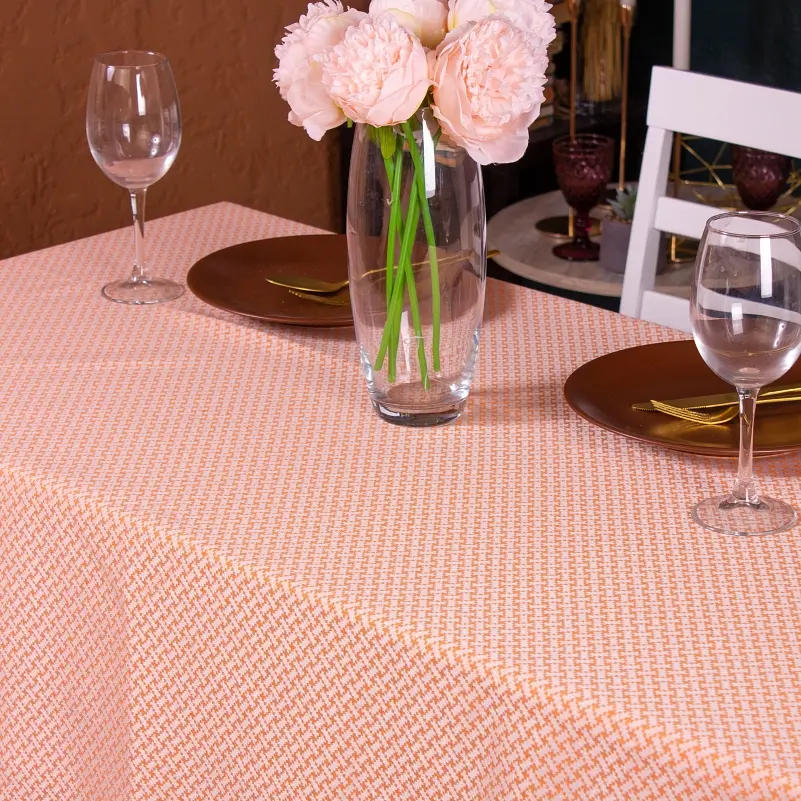 Скатертина MirSon №302 Jacquard orange 180x140 см жакард - фото 3