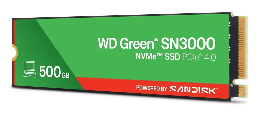 Накопичувач SSD SANDISK GRN SN3000 500GB G4 M.2 NVME (WDS500G4G0E) - фото 3