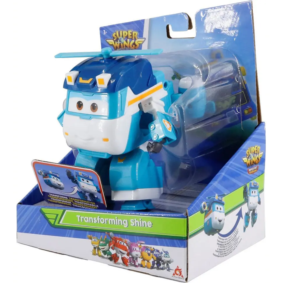 Игровая фигурка-трансформер Super Wings Transforming Shine EU770239 - фото 4