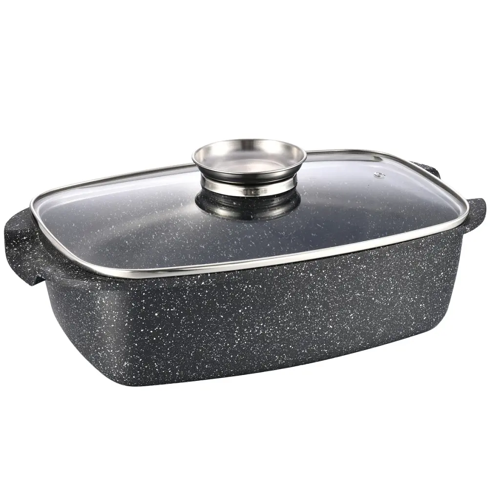 Жаровня Gusto покриття Marble 5,5 л (GT-2504-32) - фото 2
