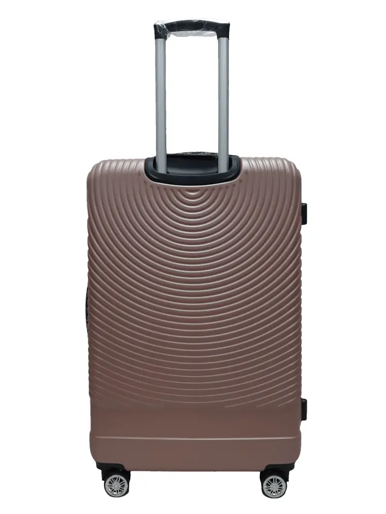 Валіза велика L ABS-пластик Worldline Airtex 652 78×52×34см 128л Рожеве золото - фото 3