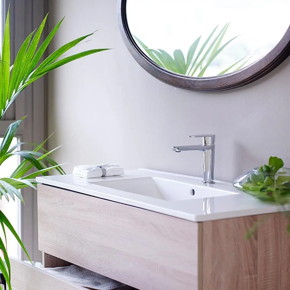 Змішувач для раковини Ramon Soler Alexia одноважільний із запобіжником температури води 16.5 см хром (3604) - фото 4