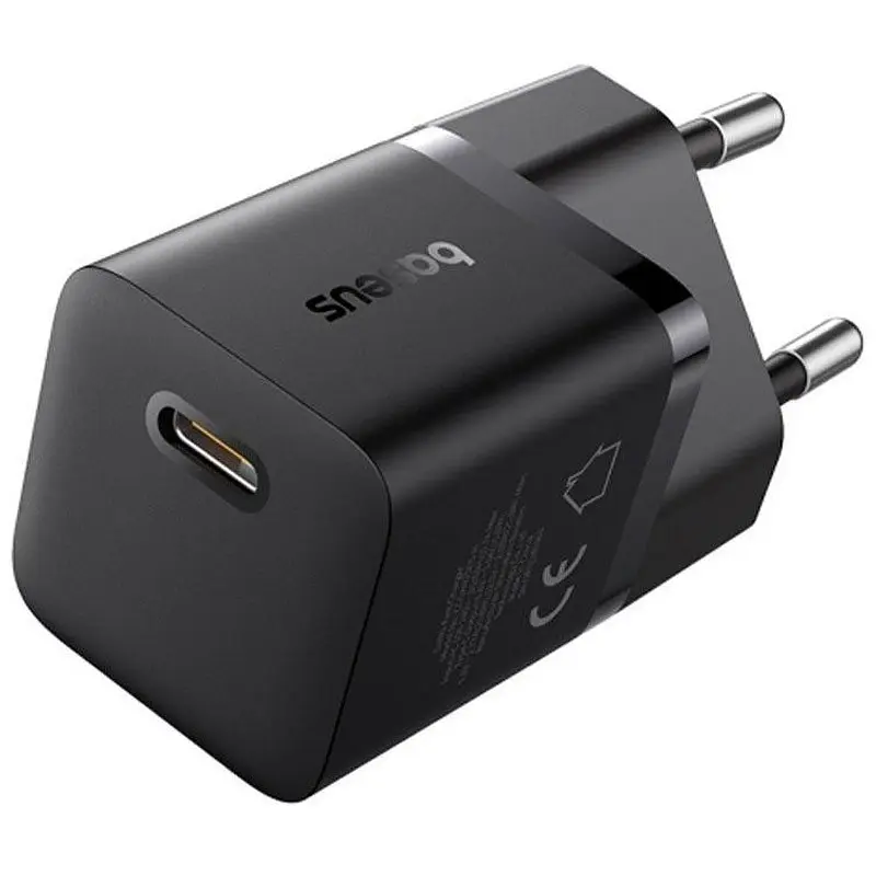 МЗП GaN5 Fast Charger (mini) PD25W (1USB-C) (P10110909213-00) Cluster Black Baseus teh0029589